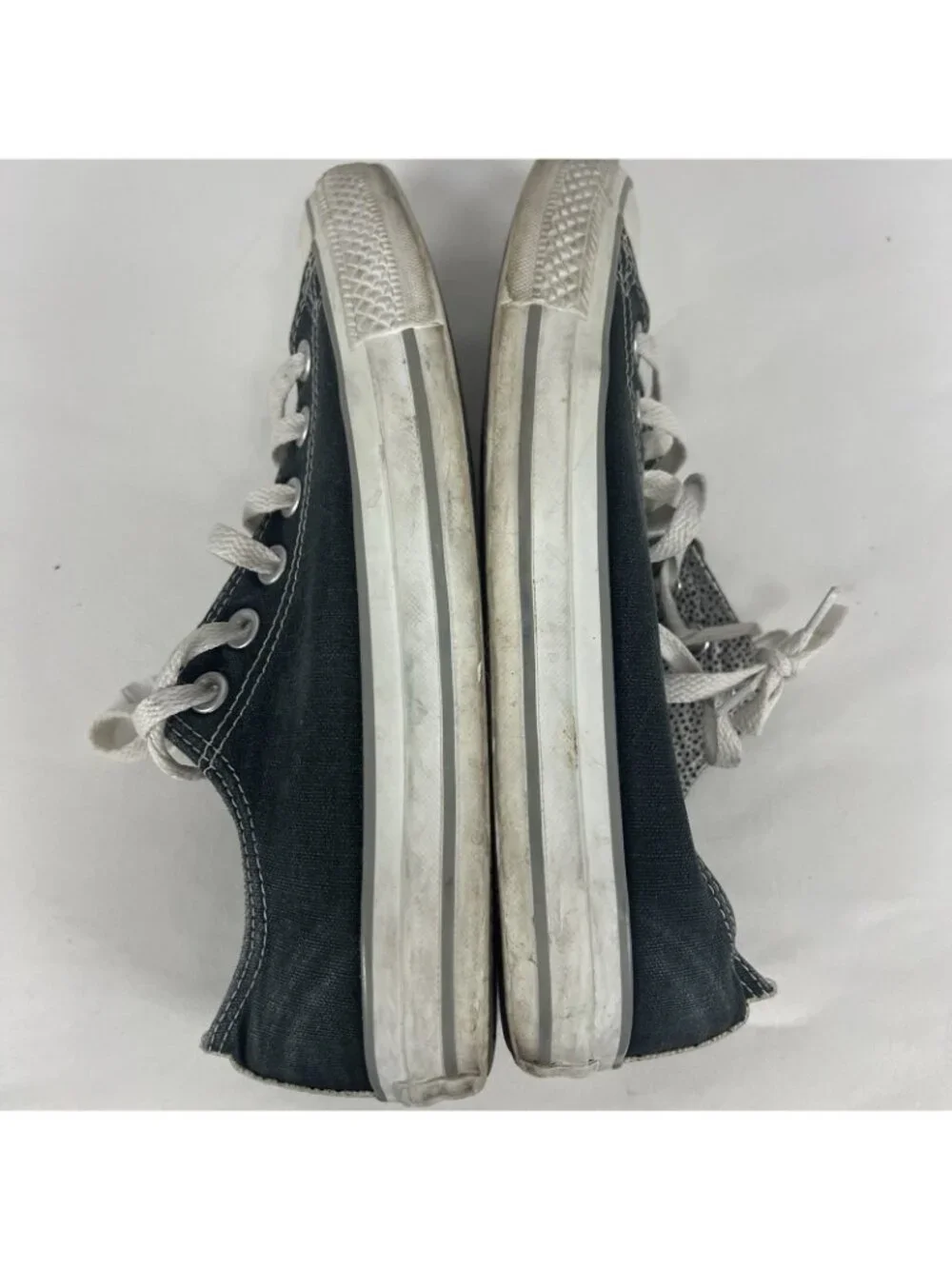 VTG Converse All Stars Black Low-Top Canvas Sneakers Shoes Women’s 8